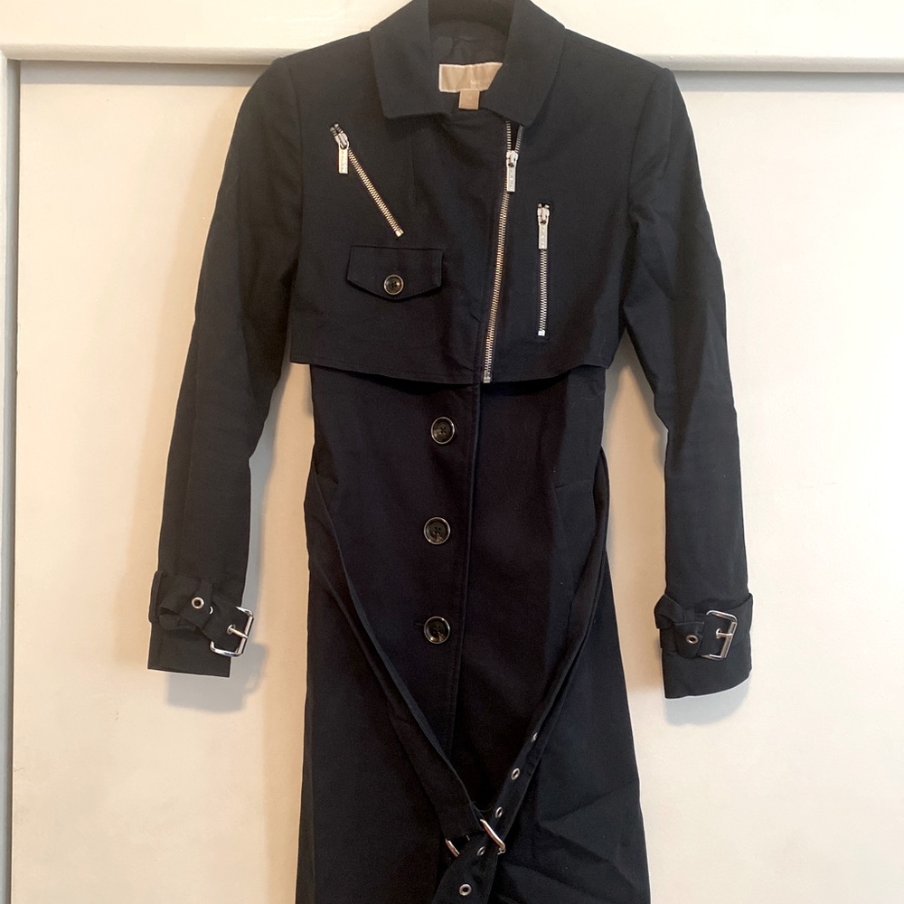 Michael Kors navy blue Trench coat